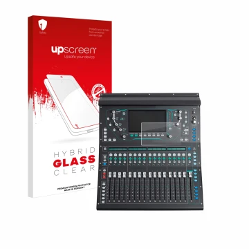 Parte frontale di una confezione del prodotto con il logo del marchio upscreen. Accanto è raffigurato il dispositivo Allen&Hea