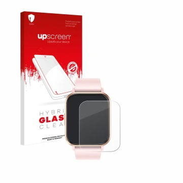 Parte frontale di una confezione del prodotto con il logo del marchio upscreen. Accanto è raffigurato il dispositivo walkbee S