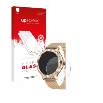Parte frontale di una confezione del prodotto con il logo del marchio upscreen. Accanto è raffigurato il dispositivo walkbee S
