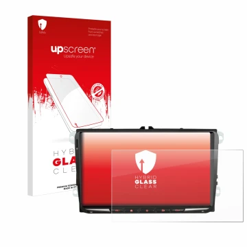 Parte frontale di una confezione del prodotto con il logo del marchio upscreen. Accanto è raffigurato il dispositivo Erisin ES