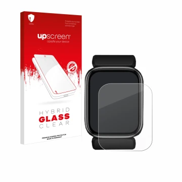 Parte frontale di una confezione del prodotto con il logo del marchio upscreen. Accanto è raffigurato il dispositivo YHE BP Do
