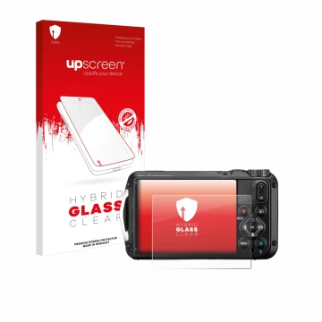 Parte frontale di una confezione del prodotto con il logo del marchio upscreen. Accanto è raffigurato il dispositivo Ricoh Pen