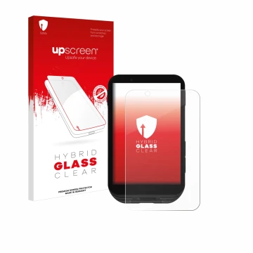 Parte frontale di una confezione del prodotto con il logo del marchio upscreen. Accanto è raffigurato il dispositivo iGPSPORT 