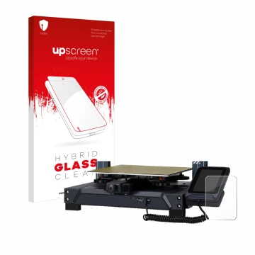 Parte frontale di una confezione del prodotto con il logo del marchio upscreen. Accanto è raffigurato il dispositivo Elegoo Ne