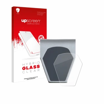 Parte frontale di una confezione del prodotto con il logo del marchio upscreen. Accanto è raffigurato il dispositivo Epowerfun