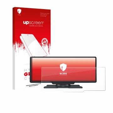 Parte frontale di una confezione del prodotto con il logo del marchio upscreen. Accanto è raffigurato il dispositivo Lamto 9.2