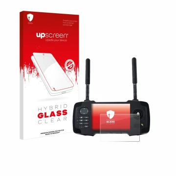 Parte frontale di una confezione del prodotto con il logo del marchio upscreen. Accanto è raffigurato il dispositivo Toslon XR