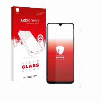 Parte frontale di una confezione del prodotto con il logo del marchio upscreen. Accanto è raffigurato il dispositivo Xiaomi Re