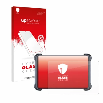 Parte frontale di una confezione del prodotto con il logo del marchio upscreen. Accanto è raffigurato il dispositivo Thinkcar 