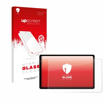 Parte frontale di una confezione del prodotto con il logo del marchio upscreen. Accanto è raffigurato il dispositivo Biegedy B