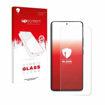 Parte frontale di una confezione del prodotto con il logo del marchio upscreen. Accanto è raffigurato il dispositivo Xiaomi Re