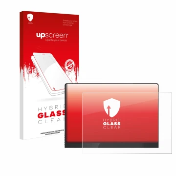 Parte frontale di una confezione del prodotto con il logo del marchio upscreen. Accanto è raffigurato il dispositivo Uperfect 
