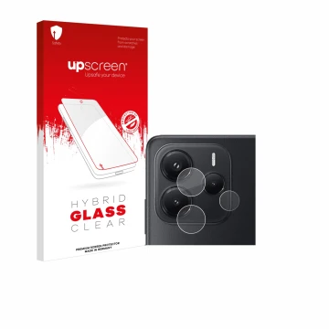 Parte frontale di una confezione del prodotto con il logo del marchio upscreen. Accanto è raffigurato il dispositivo Xiaomi Re