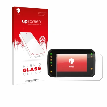 Parte frontale di una confezione del prodotto con il logo del marchio upscreen. Accanto è raffigurato il dispositivo Honda ADV