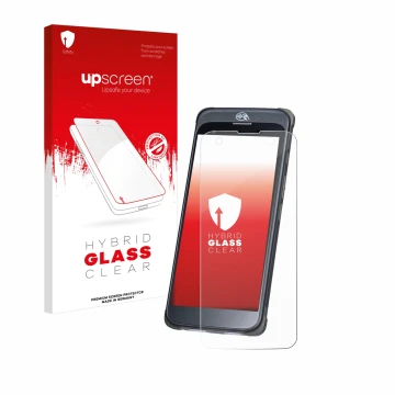 Parte frontale di una confezione del prodotto con il logo del marchio upscreen. Accanto è raffigurato il dispositivo Orderman 