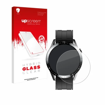 Parte frontale di una confezione del prodotto con il logo del marchio upscreen. Accanto è raffigurato il dispositivo Tracer Sm