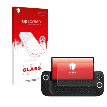 Parte frontale di una confezione del prodotto con il logo del marchio upscreen. Accanto è raffigurato il dispositivo Antec Cor