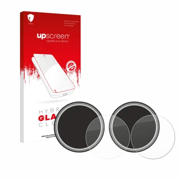 Parte frontale di una confezione del prodotto con il logo del marchio upscreen. Accanto è raffigurato il dispositivo Numark NS