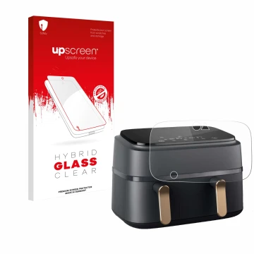 Parte frontale di una confezione del prodotto con il logo del marchio upscreen. Accanto è raffigurato il dispositivo Philips A