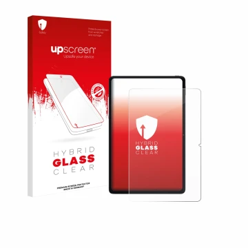 Parte frontale di una confezione del prodotto con il logo del marchio upscreen. Accanto è raffigurato il dispositivo Xiaomi PO
