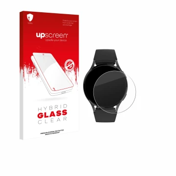 Parte frontale di una confezione del prodotto con il logo del marchio upscreen. Accanto è raffigurato il dispositivo Levowatch