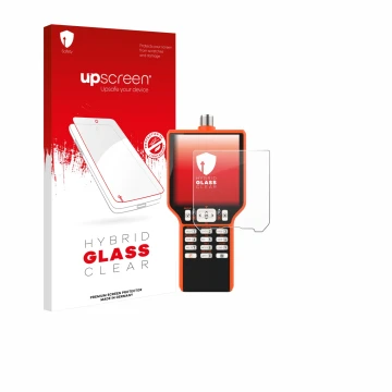 Parte frontale di una confezione del prodotto con il logo del marchio upscreen. Accanto è raffigurato il dispositivo RigExpert