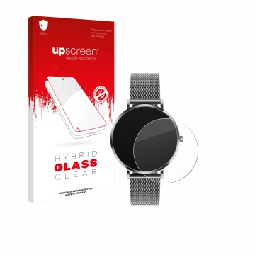 Parte frontale di una confezione del prodotto con il logo del marchio upscreen. Accanto è raffigurato il dispositivo Pireware 