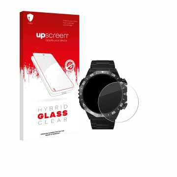 Parte frontale di una confezione del prodotto con il logo del marchio upscreen. Accanto è raffigurato il dispositivo HOIFA S11