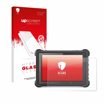 Parte frontale di una confezione del prodotto con il logo del marchio upscreen. Accanto è raffigurato il dispositivo MSI ND52 