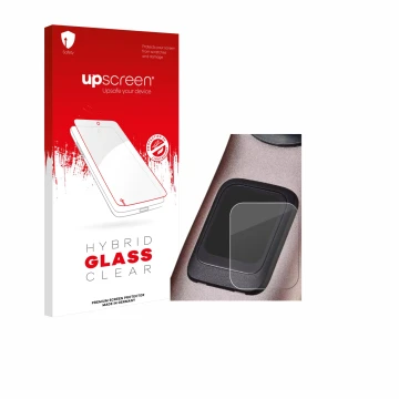 Parte frontale di una confezione del prodotto con il logo del marchio upscreen. Accanto è raffigurato il dispositivo Specializ