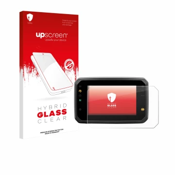Parte frontale di una confezione del prodotto con il logo del marchio upscreen. Accanto è raffigurato il dispositivo Honda Hor