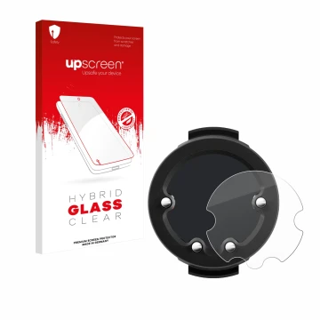 Parte frontale di una confezione del prodotto con il logo del marchio upscreen. Accanto è raffigurato il dispositivo Suunto Zo