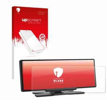 Parte frontale di una confezione del prodotto con il logo del marchio upscreen. Accanto è raffigurato il dispositivo Avylet RC