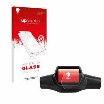 Parte frontale di una confezione del prodotto con il logo del marchio upscreen. Accanto è raffigurato il dispositivo Segway Ni