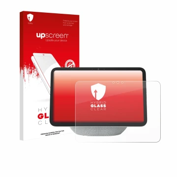 Parte frontale di una confezione del prodotto con il logo del marchio upscreen. Accanto è raffigurato il dispositivo Amazon Ec