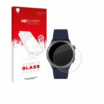 Parte frontale di una confezione del prodotto con il logo del marchio upscreen. Accanto è raffigurato il dispositivo Reflex Ac