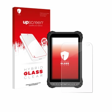 Parte frontale di una confezione del prodotto con il logo del marchio upscreen. Accanto è raffigurato il dispositivo Zoomsmart