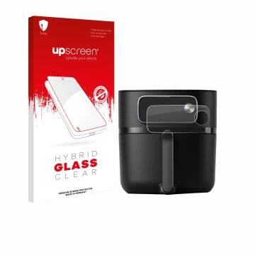 Parte frontale di una confezione del prodotto con il logo del marchio upscreen. Accanto è raffigurato il dispositivo Philips A