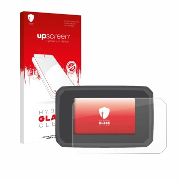 Parte frontale di una confezione del prodotto con il logo del marchio upscreen. Accanto è raffigurato il dispositivo Honda For