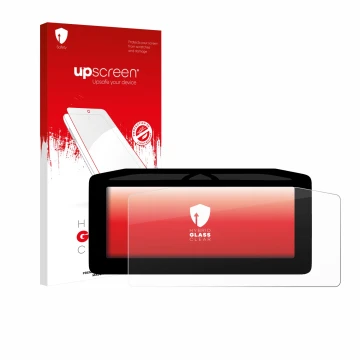 Parte frontale di una confezione del prodotto con il logo del marchio upscreen. Accanto è raffigurato il dispositivo Ducati Pa