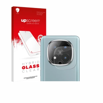 Parte frontale di una confezione del prodotto con il logo del marchio upscreen. Accanto è raffigurato il dispositivo Xiaomi Re