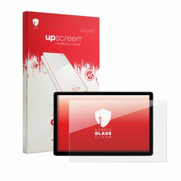Parte frontale di una confezione del prodotto con il logo del marchio upscreen. Accanto è raffigurato il dispositivo Skoda Elr