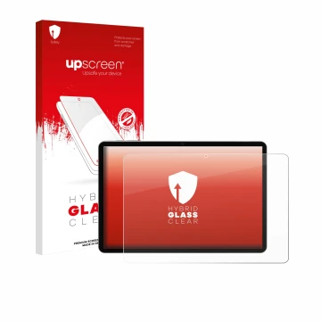 Parte frontale di una confezione del prodotto con il logo del marchio upscreen. Accanto è raffigurato il dispositivo Pritom M1