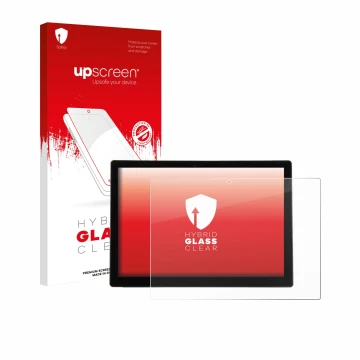 Parte frontale di una confezione del prodotto con il logo del marchio upscreen. Accanto è raffigurato il dispositivo Wortmann 