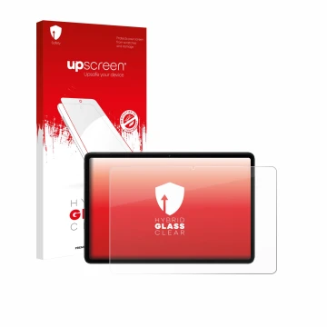 Parte frontale di una confezione del prodotto con il logo del marchio upscreen. Accanto è raffigurato il dispositivo Xiaomi Re