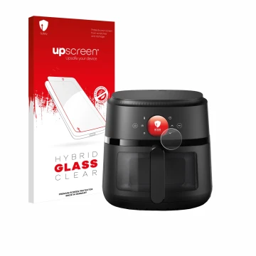 Parte frontale di una confezione del prodotto con il logo del marchio upscreen. Accanto è raffigurato il dispositivo Philips A