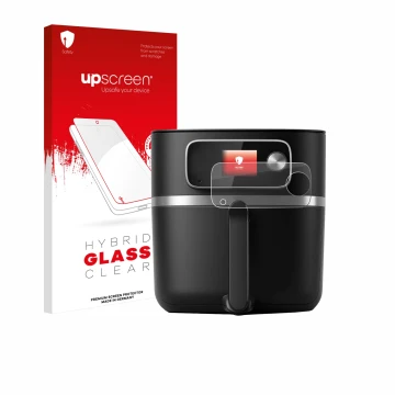 Parte frontale di una confezione del prodotto con il logo del marchio upscreen. Accanto è raffigurato il dispositivo Philips A