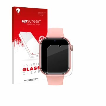 Parte frontale di una confezione del prodotto con il logo del marchio upscreen. Accanto è raffigurato il dispositivo Naixues K