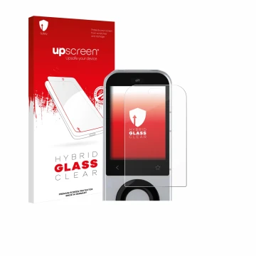 Parte frontale di una confezione del prodotto con il logo del marchio upscreen. Accanto è raffigurato il dispositivo Sofabaton