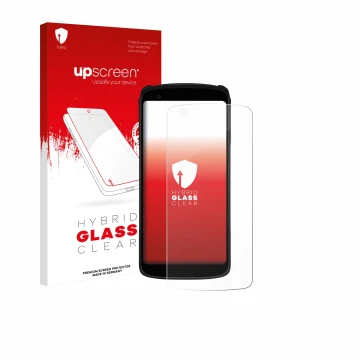 Parte frontale di una confezione del prodotto con il logo del marchio upscreen. Accanto è raffigurato il dispositivo Zebra TC2